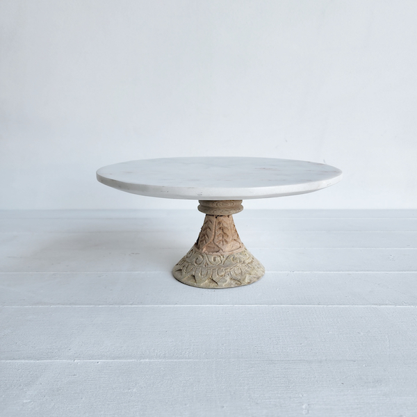 Indonesian Marble Wood Cake Stand - <p style='text-align: center;'>R 150. </p>